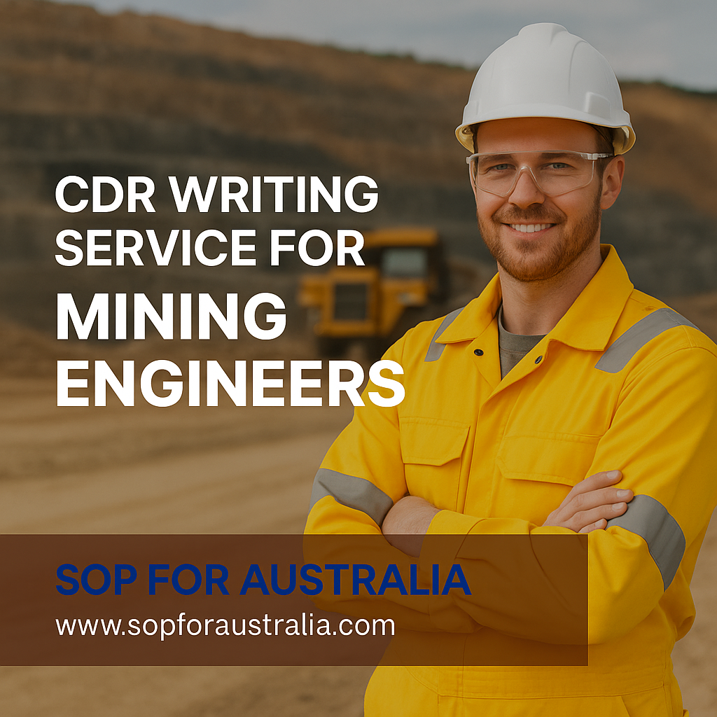 Professional CDR Writings service for Mining Engineers by sop for australia