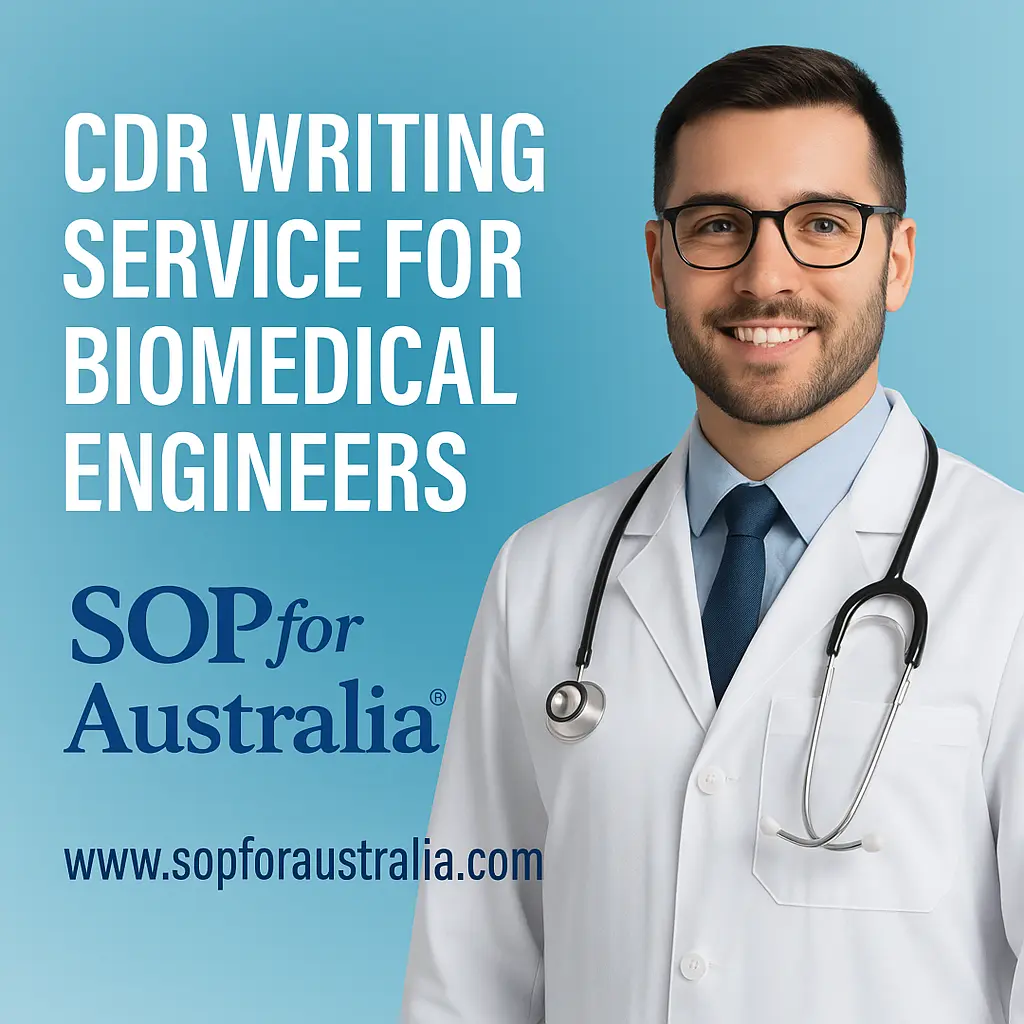 biomedical engineer working with medical devices for CDR writing support