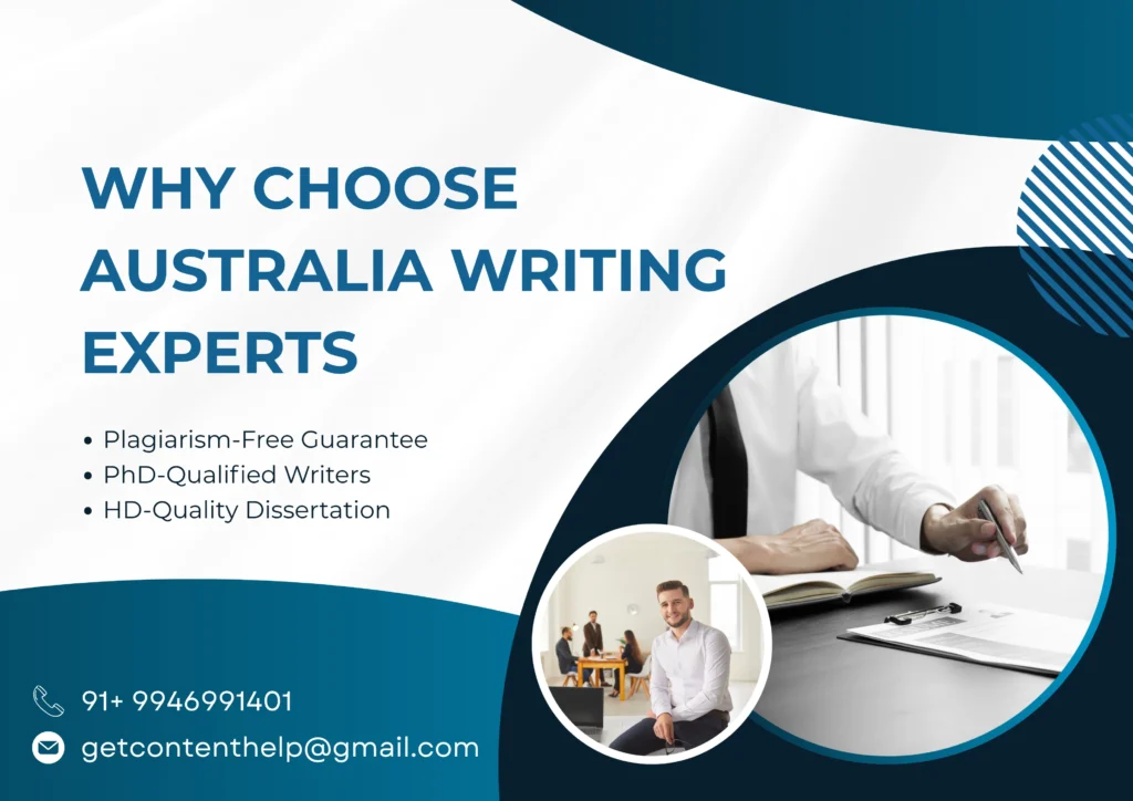 University student in Australia successfully completing their dissertation online.
